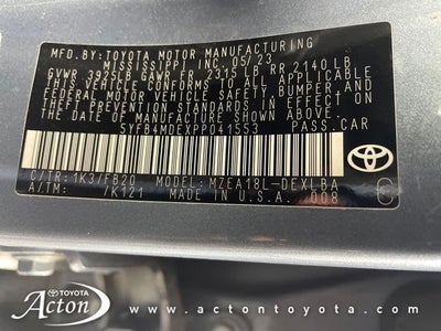 2023 Toyota COROLLA LE