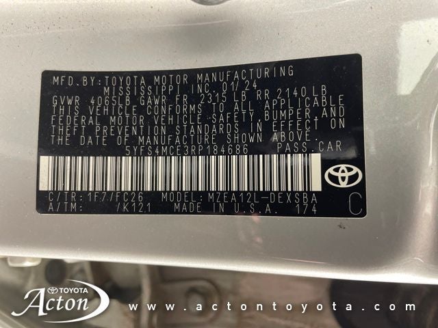 2024 Toyota COROLLA SE