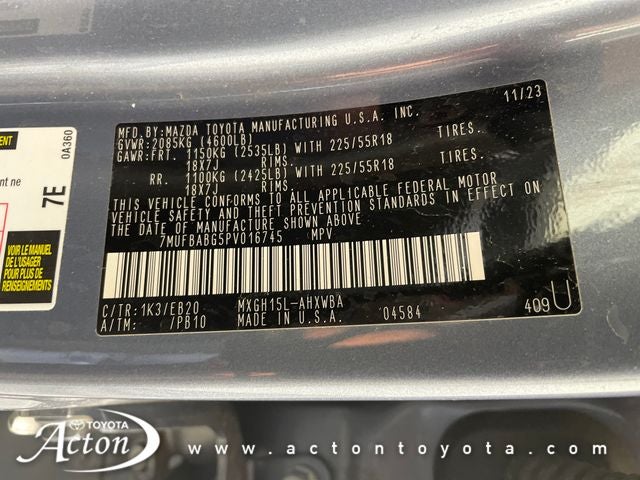 2023 Toyota COROLLA CROSS HV Hybrid XSE