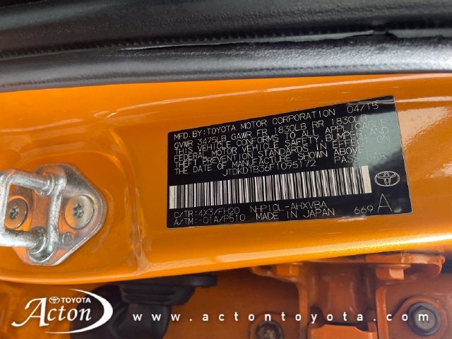 2015 Toyota Prius c One