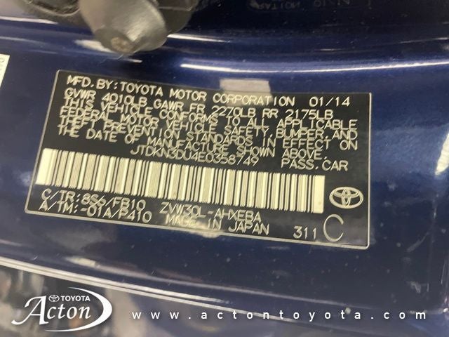 2014 Toyota PRIUS Two