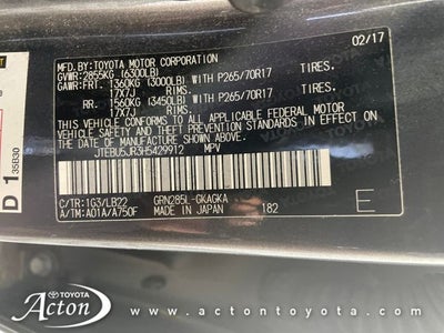 2017 Toyota 4RUNNER SR5 Premium