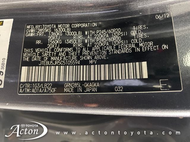2012 Toyota 4RUNNER Limited