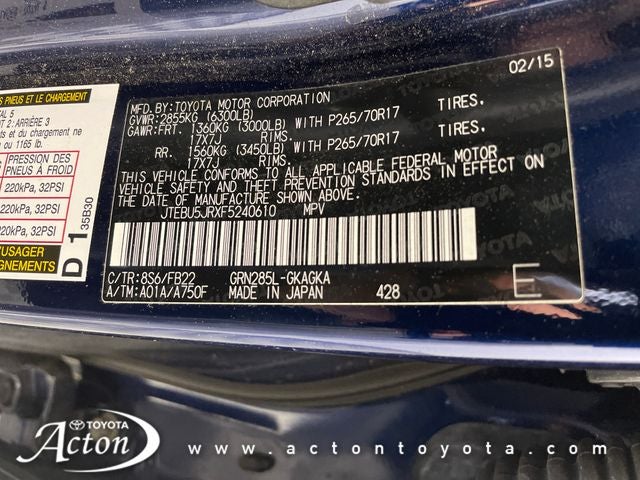 2015 Toyota 4RUNNER SR5