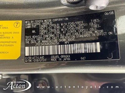 2008 Toyota HIGHLANDER LTD Limited