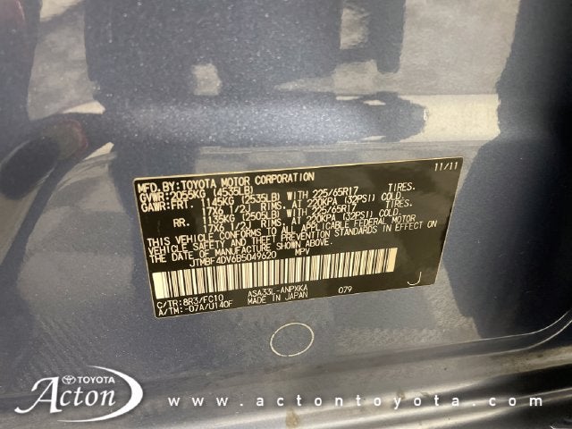 2011 Toyota RAV4 Base