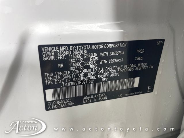 2017 Toyota RAV4 SE