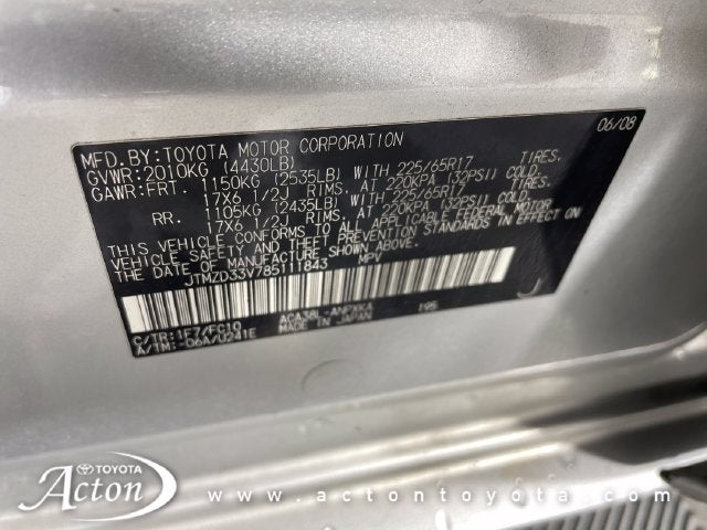 2008 Toyota RAV4 Base