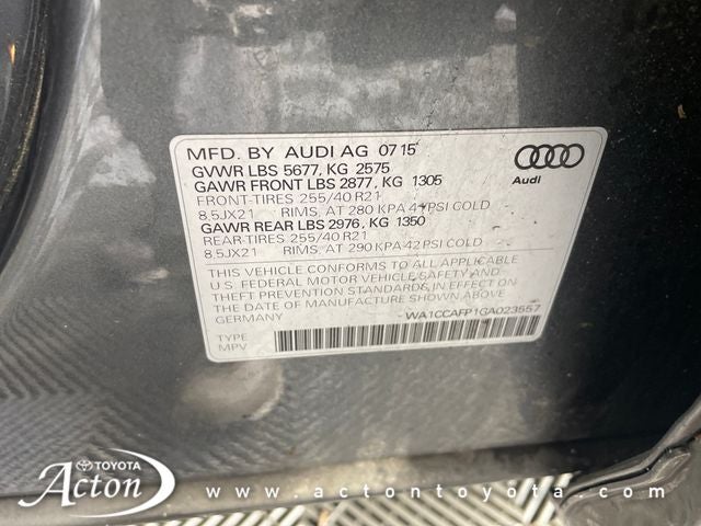 2016 Audi SQ5 3.0T Premium Plus quattro