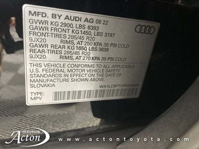 2023 Audi Q7 45 Premium Plus quattro